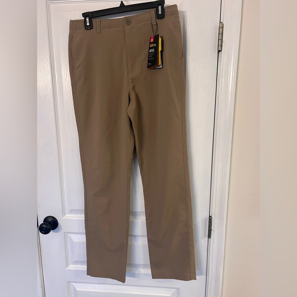 UA YXL Cold gear Tan Pants